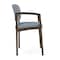 Lesro Lenox Steel Hip Chair Metal Frame, Bronze, RS Rain Song Upholstery LS1161 - alternate 2